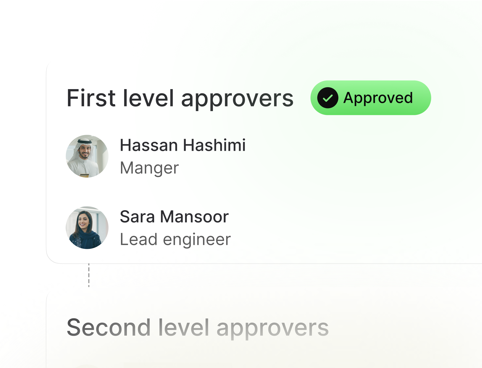 Implement multi-level approvals